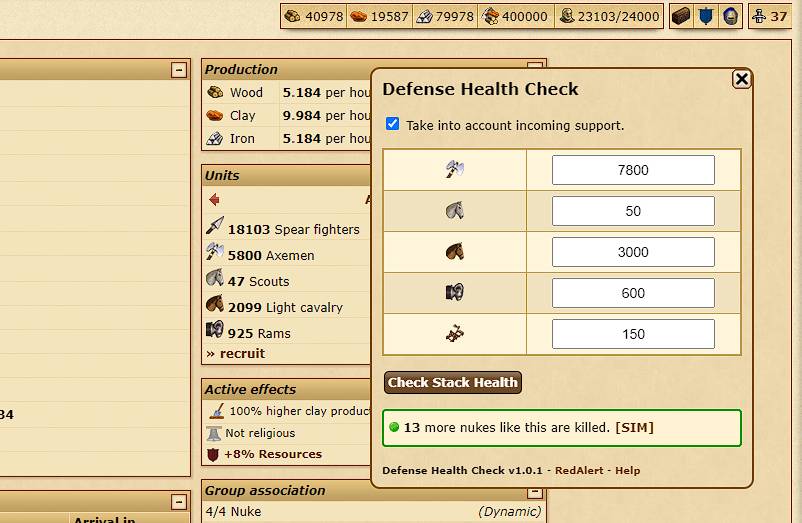 Defense Health Check